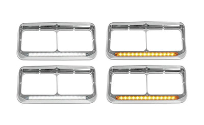 Marcos cromados de faros para Kenworth W900