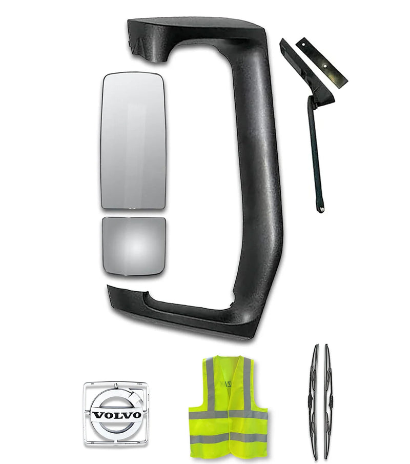Mirror Arm Cover with Small and Big Door Mirrors Passenger Volvo 2004+ VNL VNM VNX