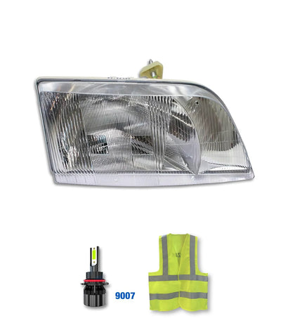 Headlight Passenger with Led Bulb 1998-2003 Volvo VN VNL; 2000-2017 VNM