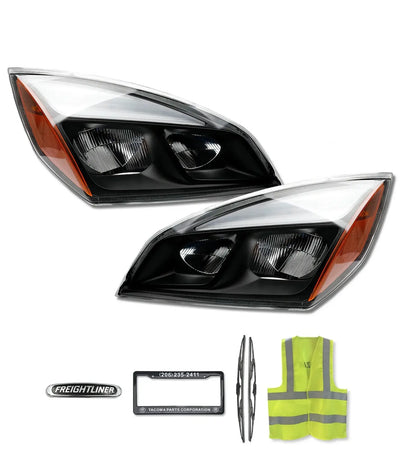 Full LED Headlights Black Housing Set 2018+ Freightliner Cascadia 126 116