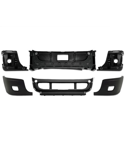 Bumper Set with Fog Light Holes 6 Pcs 2008-2017 Freightliner Cascadia 125 113