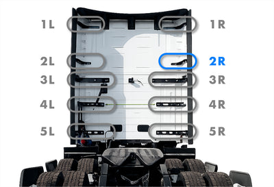 Upper Lower Wind Cab Fairing Support Bracket Set 2R Passenger 2025 2026 Volvo VNL New
