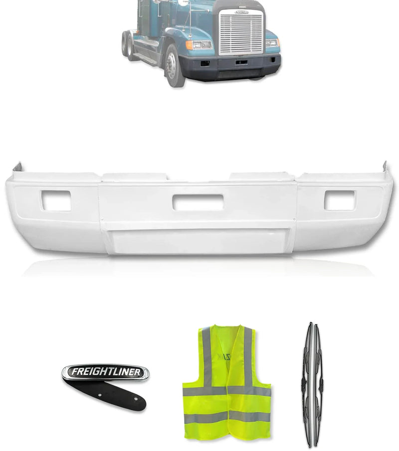 Bumper Aero With Fog Holes Fiberglass 1989-2007 Freightliner FLD120 SBA