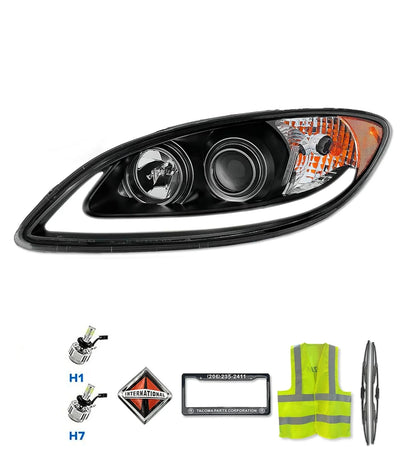 International Prostar Black LED Headlight - Driver Side | Tacoma Parts Corporation