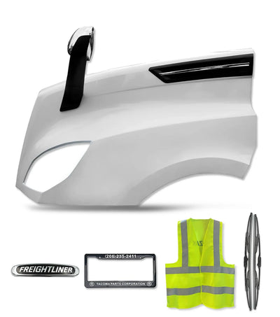 Hood Fender Fiberglass with Set accessories Driver 2018+ Freightliner Cascadia 116 126