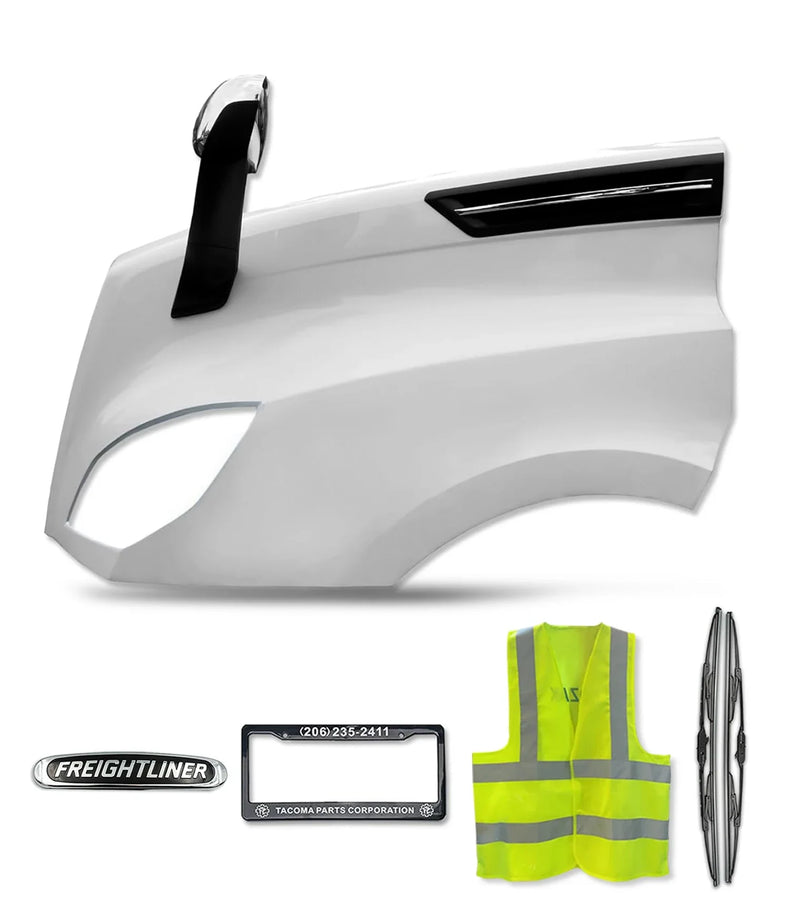Hood Fender Fiberglass with Set accessories Driver 2018+ Freightliner Cascadia 116 126