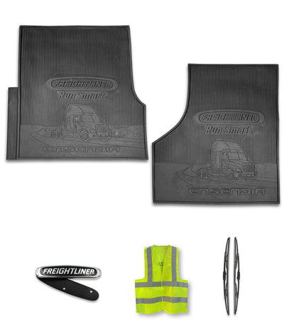 Rubber Floor Mats Pair Freightliner Cascadia