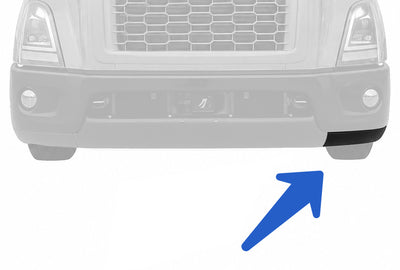 Spoiler deflector de aire lateral del parachoques, lado del conductor, Volvo VNR 2018+