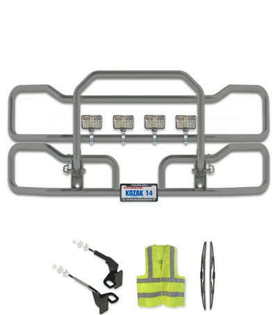 Front Grille Guard Grey 2018+ Freightliner Cascadia 126 116