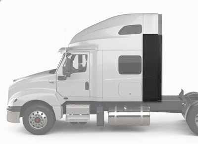 Bottom Lower Wind Fairing Cab Extender Plastic with Extension Driver International LT625