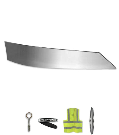 Top Bumper Fin Stainless Steel Passenger 14" / 16" Bumper 2008-2017 Freightliner Cascadia 125 113