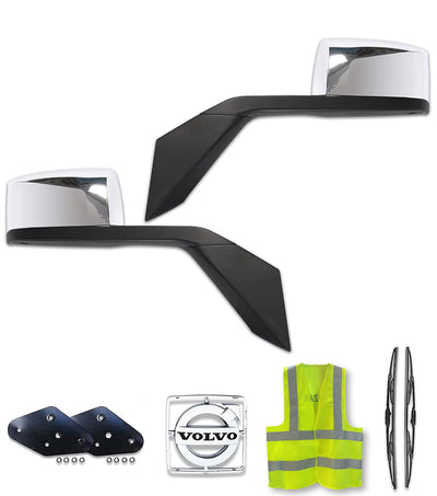 Juego de espejos cromados para cofre Volvo VNL 2004-2017