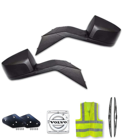Juego de espejos de cofre negros para Volvo VNL 2004-2017