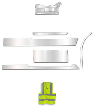 Front Panel Stripes Chrome Trim Set for Passenger Side (5R, 6R, 7R, 8R, 9R) 2004-2017 Volvo VNL