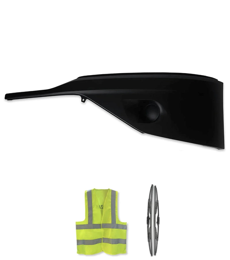 Bumper Cover Black Plastic Without Fog Hole Driver 2022+ Kenworth T680
