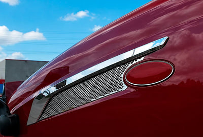 Chrome Hood Air Intake Bezel Driver 2022+ Peterbilt 579