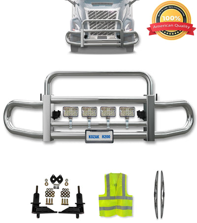 Front Steel Grille Deer Guard Herd 200 2025+ Volvo VNL 300 440 640 660 840 860 VNR 300 440 640 660