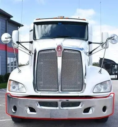 Kozak 14" Chrome Bumper for Kenworth T660 2008+ - Tacoma Parts Corporation