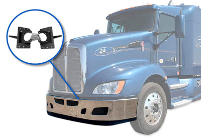 Mounting Brackets 2 Pcs Set Fits Chrome Steel Bumper Kenworth T660