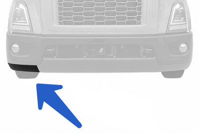 Deflector de aire del parachoques lateral, alerón, pasajero, Volvo VNR 2018+