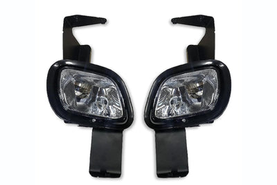 Fog Lights Lamps Assembly with Mounting Brackets Set 2008-2017 Freightliner Cascadia 125 113