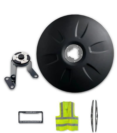 22.5" Aerodynamic Wheel Cover for Semi Trucks (drive axle), Twist & Lock 1 Pc