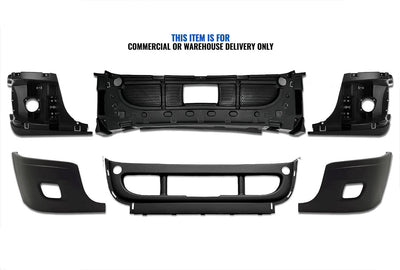 Bumper Set with Fog Light Holes 6 Pcs 2008-2017 Freightliner Cascadia 125 113