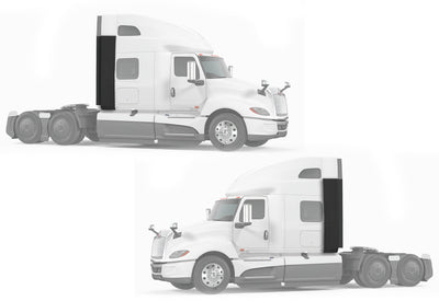 Bottom Lower Wind Fairing Cab Extenders Plastic with Extensions Set International LT625