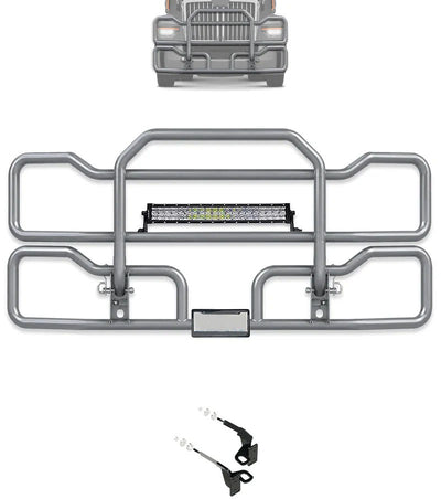 Gray Front Grille Deer Moose Bumper Guard 2023+ Western Star 57X Set-Back