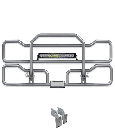 Gray Front Grille Deer Moose Bumper Guard (No Fog, only Steel Bumper) 2018+ Mack Anthem