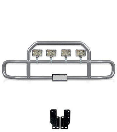Gray Front Grille Deer Moose Bumper Guard 2004+ Mack Granite GU713 (Set-Back)