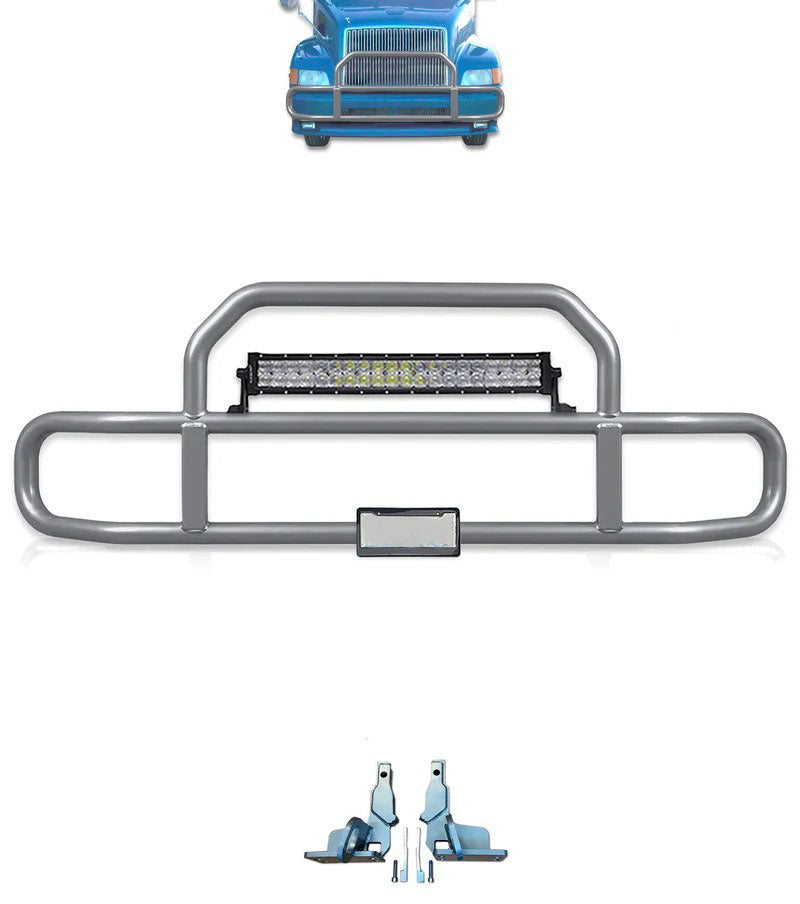 Gray Front Grille Deer Moose Bumper Guard 1999-2003 Volvo VNL