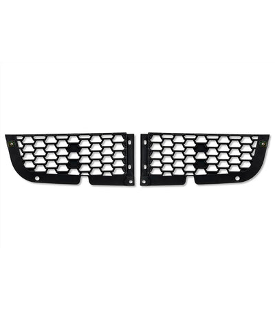 Front Bumper Upper Trim Mesh Grilles Set 2018-2024 Freightliner Cascadia