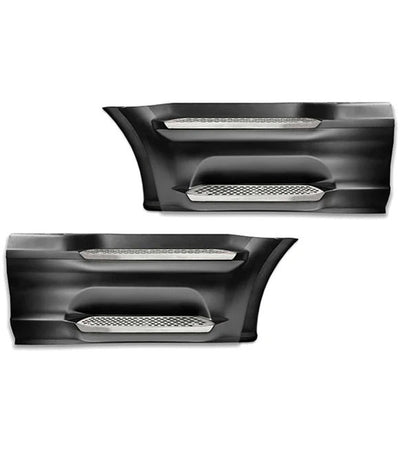 Front Step Side Panels w/Brackets, Upper & Lower Metal Steps, Extensions Set 2022+ Peterbilt 579