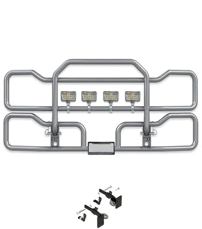 Gray Front Grille Deer Moose Bumper Guard 2013-2021 Peterbilt 579