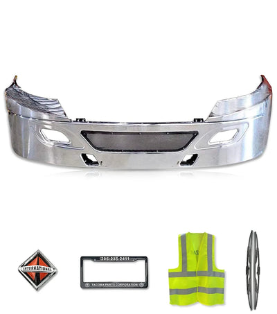 Bumper Stationary Chrome Steel 2006-2015 International Prostar
