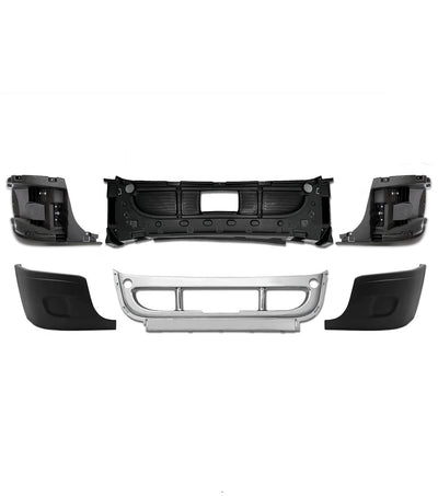 Bumper Set without Fog Light Holes 6 Pcs 2008-2017 Freightliner Cascadia 125 113