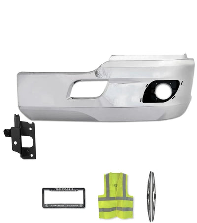 Bumper Corner With Fog Hole Plastic Chrome Driver Kenworth T680