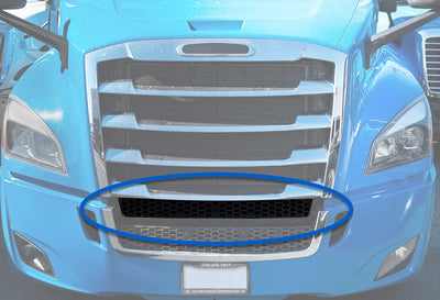Front Bumper Grille Upper Insert - Mesh Design 2018+ Freightliner Cascadia