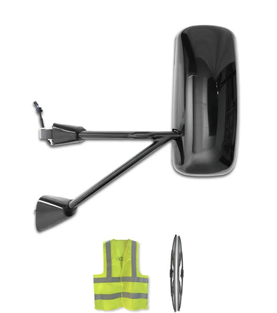 Door Mirror Black Driver 2008-2016 Kenworth T660 T600 T800
