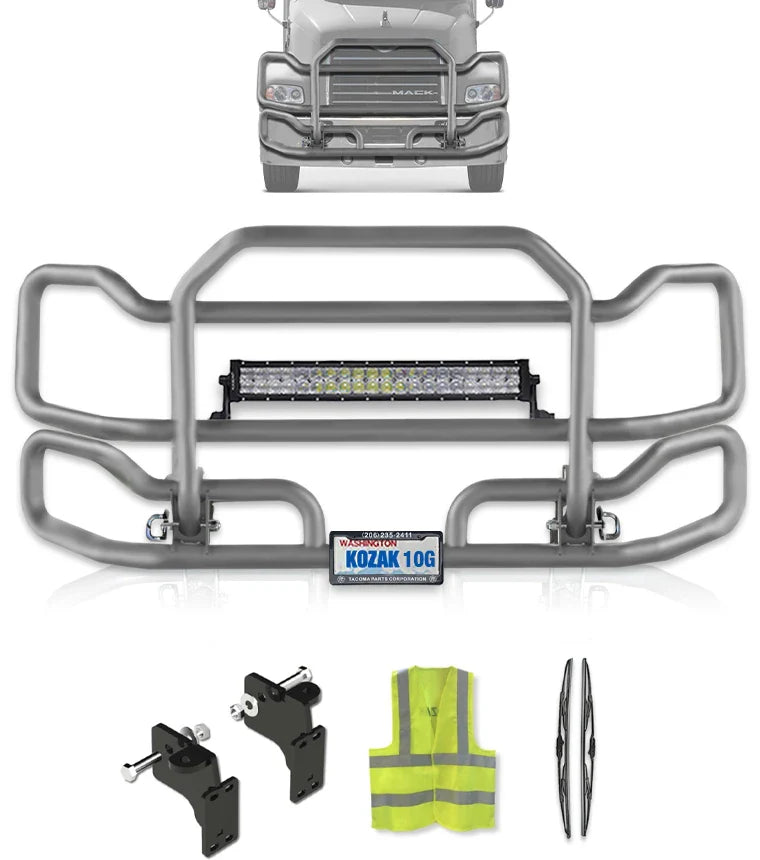 Front Grey Grille Guard Large 2004-2017 Mack CX