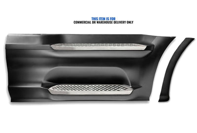 Front Step Side Panel w/Bracket, Upper & Lower Metal Steps, Extension Passenger 2022+ Peterbilt 579