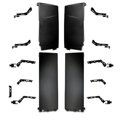 Cabin Fairing Upper and Lower Air Deflectors with Brackets Full Set 2025 2026 Volvo VNL New