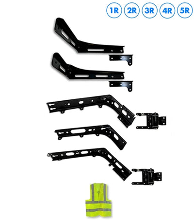 Upper & Lower Cab Fairing Support Brackets with Hinges Full Set Passenger 2025 2026 Volvo VNL New