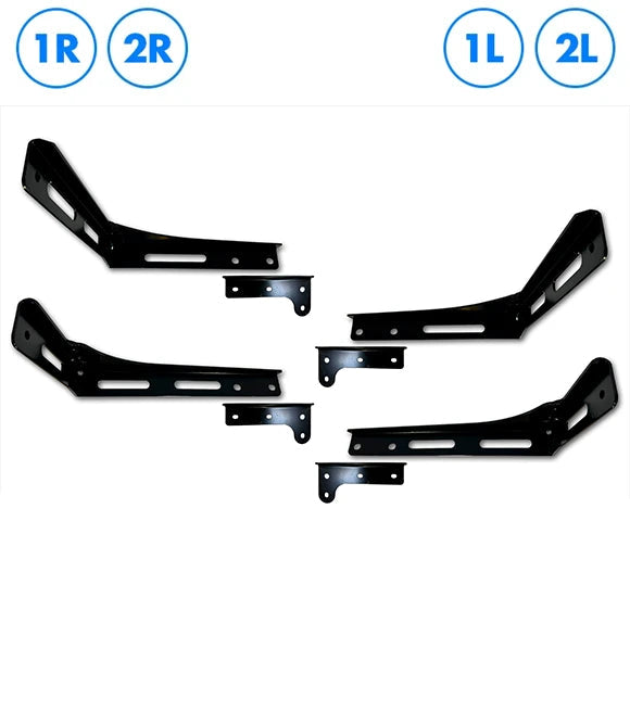 Upper Wind Cab Fairing Support Brackets 1R 1L 2R 2L Set 2025 2026 Volvo VNL New