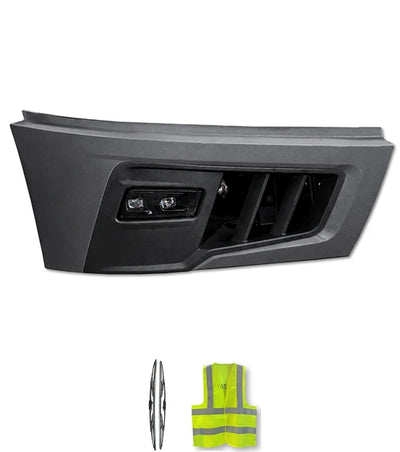 Bumper Corner, End Cap, Bezel and Fog Lamp Set Passenger 2025+ Volvo VNL New