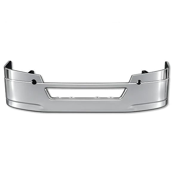14" Front Bumper Chrome without Fog Light Holes 2018+ Freightliner Cascadia 126