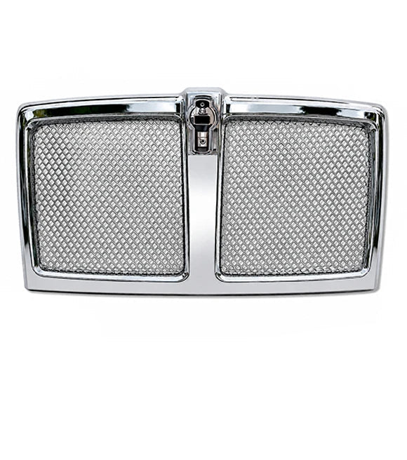 Chrome Front Grille with Stainless Steel Mesh 2021+ Compatible with Kenworth T180 T280 T380 T480