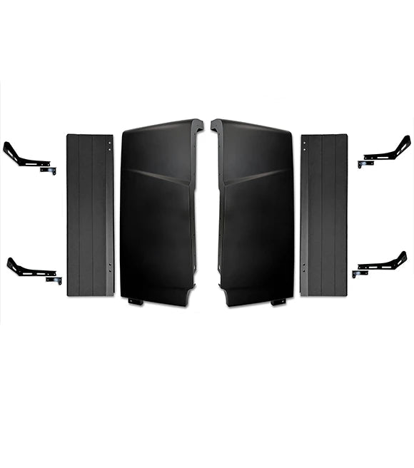 Cabin Fairing Upper Air Deflectors with Extensions and Brackets Set 2025 2026 Volvo VNL New