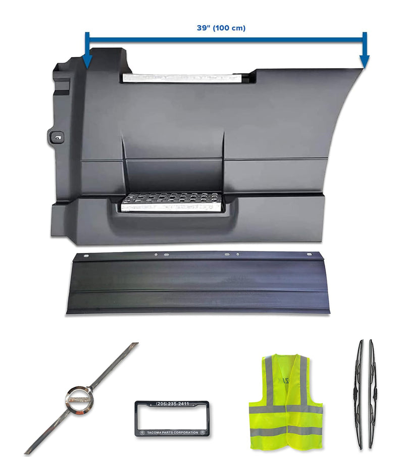 Rear Step Side Fairing Panel With Rubber Stripe Driver 39" 2018+ Volvo VNL VNR